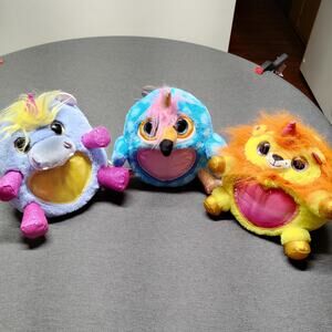 Zuru Rainbocorns Fairycom Surprise Lot of 3 Hippo Lion Toucan Plush Toy